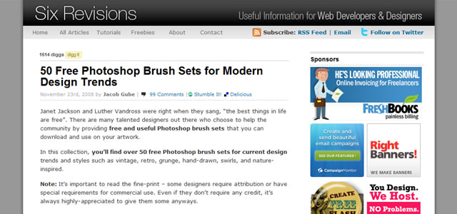 Photoshop Brush Directories and Collections