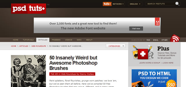 Photoshop Brush Directories and Collections