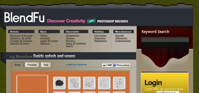 Photoshop Brush Directories and Collections