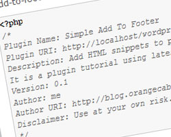 Wordpress Plugin Development