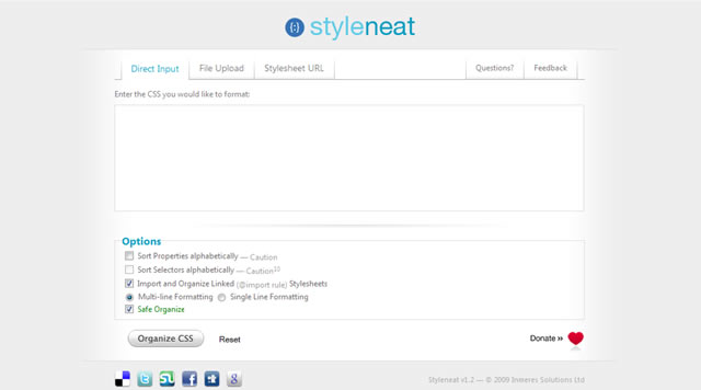 CSS Formatting and Optimizers