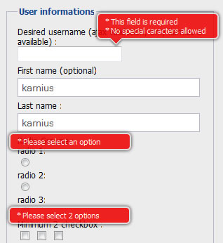 jQuery Form Validation Tutorials