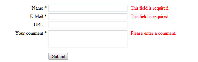 jQuery Form Validation Tutorials