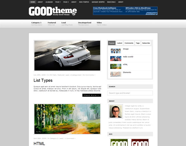 Wordpress Themes