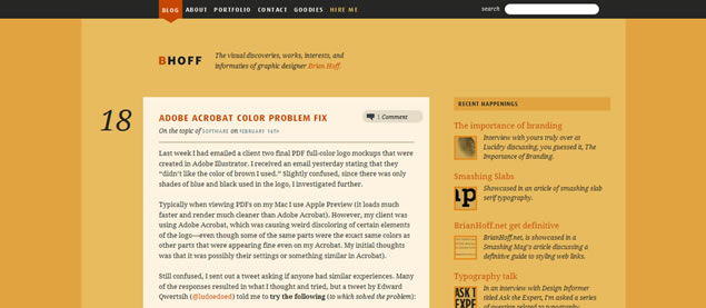 Brian Hoff - Awesome Blog Designs