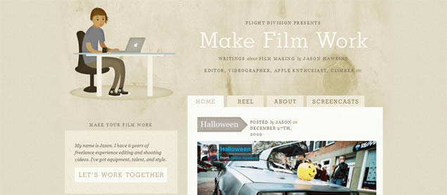 Make Film Work - Awesome Blog Designs