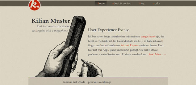 Kilian Muster - Awesome Blog Designs