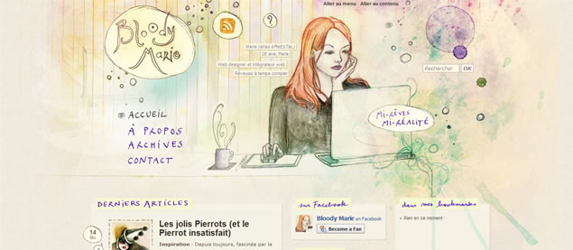 Bloody Marie - Awesome Blog Designs