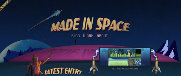 Made In Space - Awesome Blog Designs