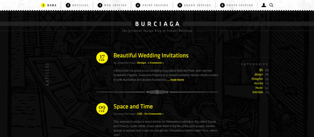 Ismael Burciaga - Awesome Blog Designs