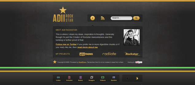 Adii Rockstar - Awesome Blog Designs