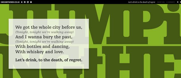 Gregory Wood - Awesome Blog Designs
