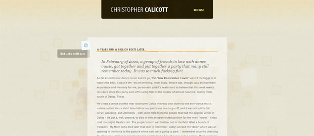 Christopher Calicott - Awesome Blog Designs