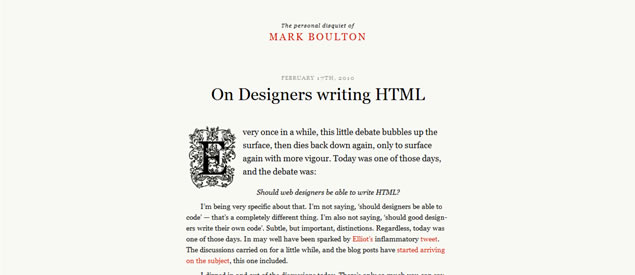 Mark Boulton - Awesome Blog Designs