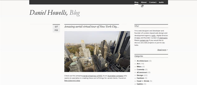 Daniel Howells - Awesome Blog Designs