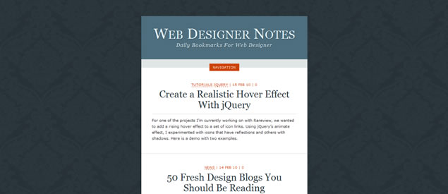 Web Designer Notes - Awesome Blog Designs