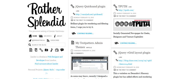 Zander Martineau - Awesome Blog Designs