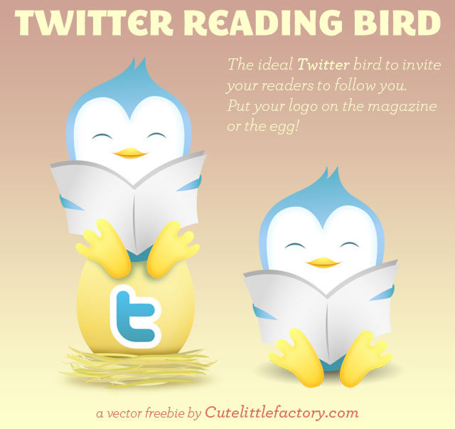 Twitter Reading Bird