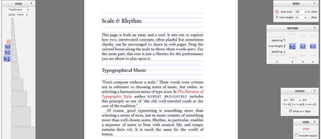 Typograph – Scale and Rhythm