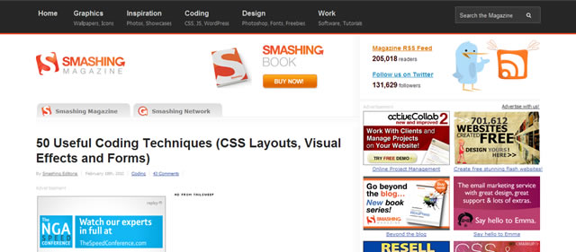 50 Useful Coding Techniques (CSS Layouts, Visual Effects and Forms)
