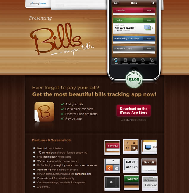 Bills ~ On your table