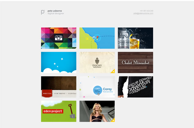 Pete Usborne - Awesome Blog Designs