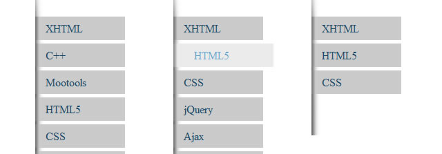 jQuery Style Vertical Menu with CSS3 - No Javascript