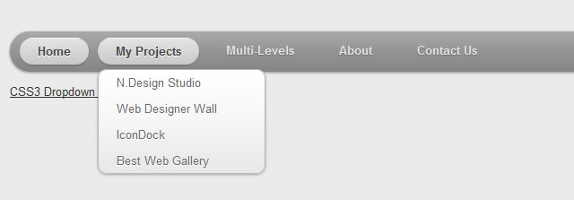 CSS3 Dropdown Menu