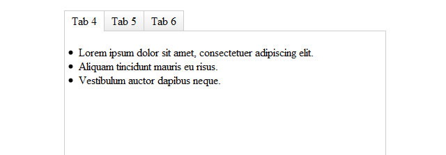 CSS3-Only Tabbed Area