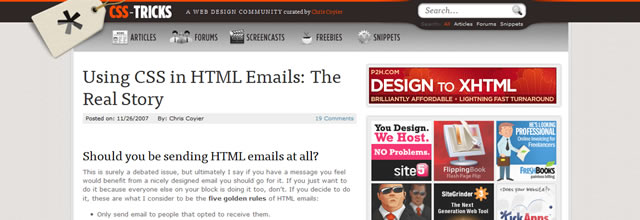 Using CSS in HTML Emails: The Real Story - CSS-Tricks