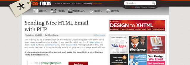 Sending Nice HTML Email with PHP - CSS-Tricks