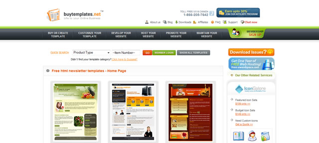 Free html newsletter templates