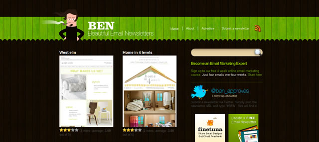 Ben - Beautiful Email Newsletters