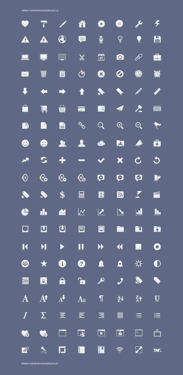 160 iphone Toolbar Icons (The Working Group) - Mobile App Developer Icons