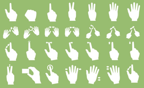 Gesturecons - Multi-Touch Icons - Mobile App Developer Icons
