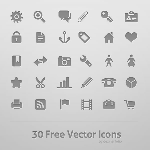 30 Free Vector Icons (Dezinerfolio) - Mobile App Developer Icons