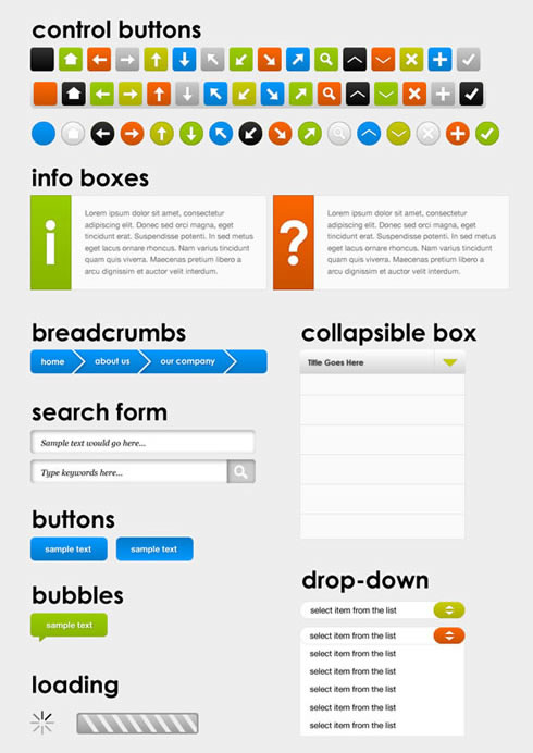 Web UI & Button Set - Mobile App Developer Icons