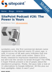 Mobile SitePoint