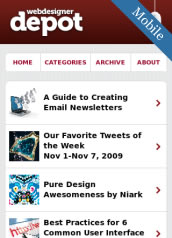 Mobile Webdesigner Depot