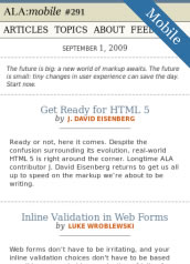 Mobile A List Apart