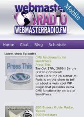 Mobile WebmasterRadio.FM