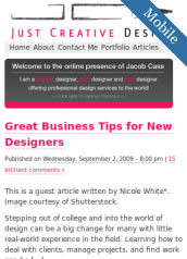 Mobile  Just Creative Design