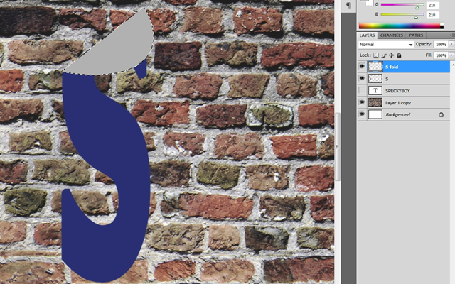 Falling Off Text Effect