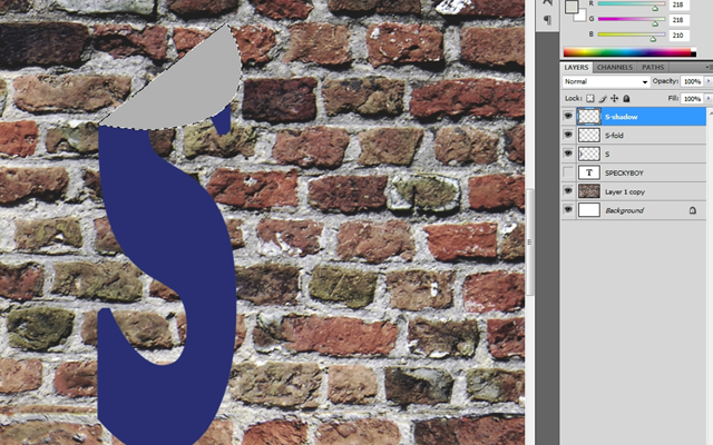 Falling Off Text Effect