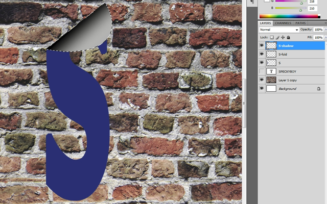Falling Off Text Effect