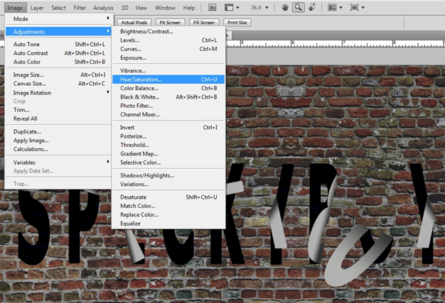 Falling Off Text Effect