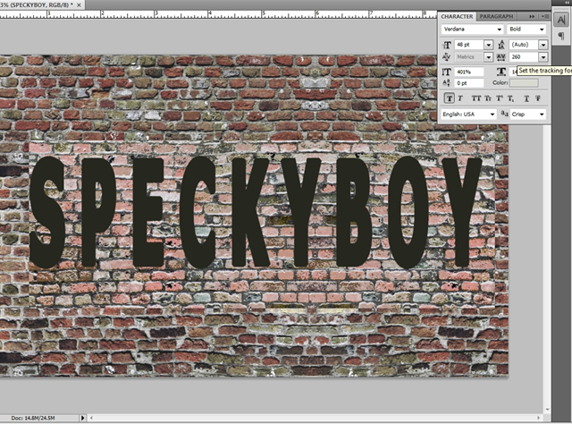 Falling Off Text Effect