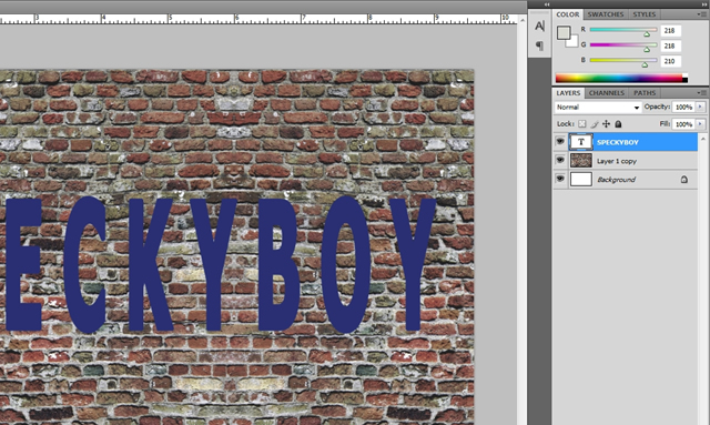 Falling Off Text Effect