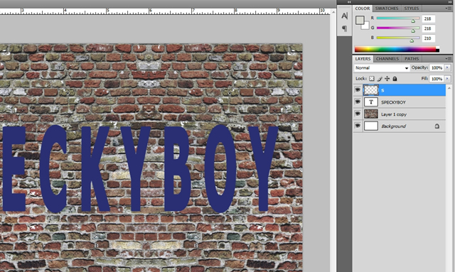 Falling Off Text Effect