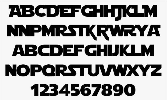 Free Star Wars TrueType Font